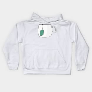 Tea Cup Hot Tea Mug Kids Hoodie